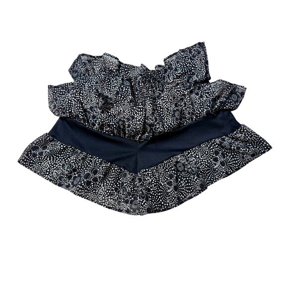 American Rag Cie Floral Skort M | Smocked Waist Ruffle Mini - Picture 6 of 7